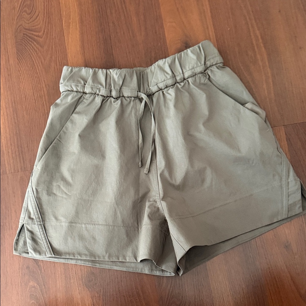 lululemon athletica High Waist Olive Green Shorts